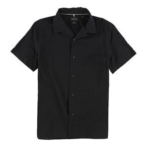 Perry Ellis Mens Dobby Plaid Button Up Shirt, NWT